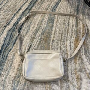 Portland Leather Camera bag in Pearl